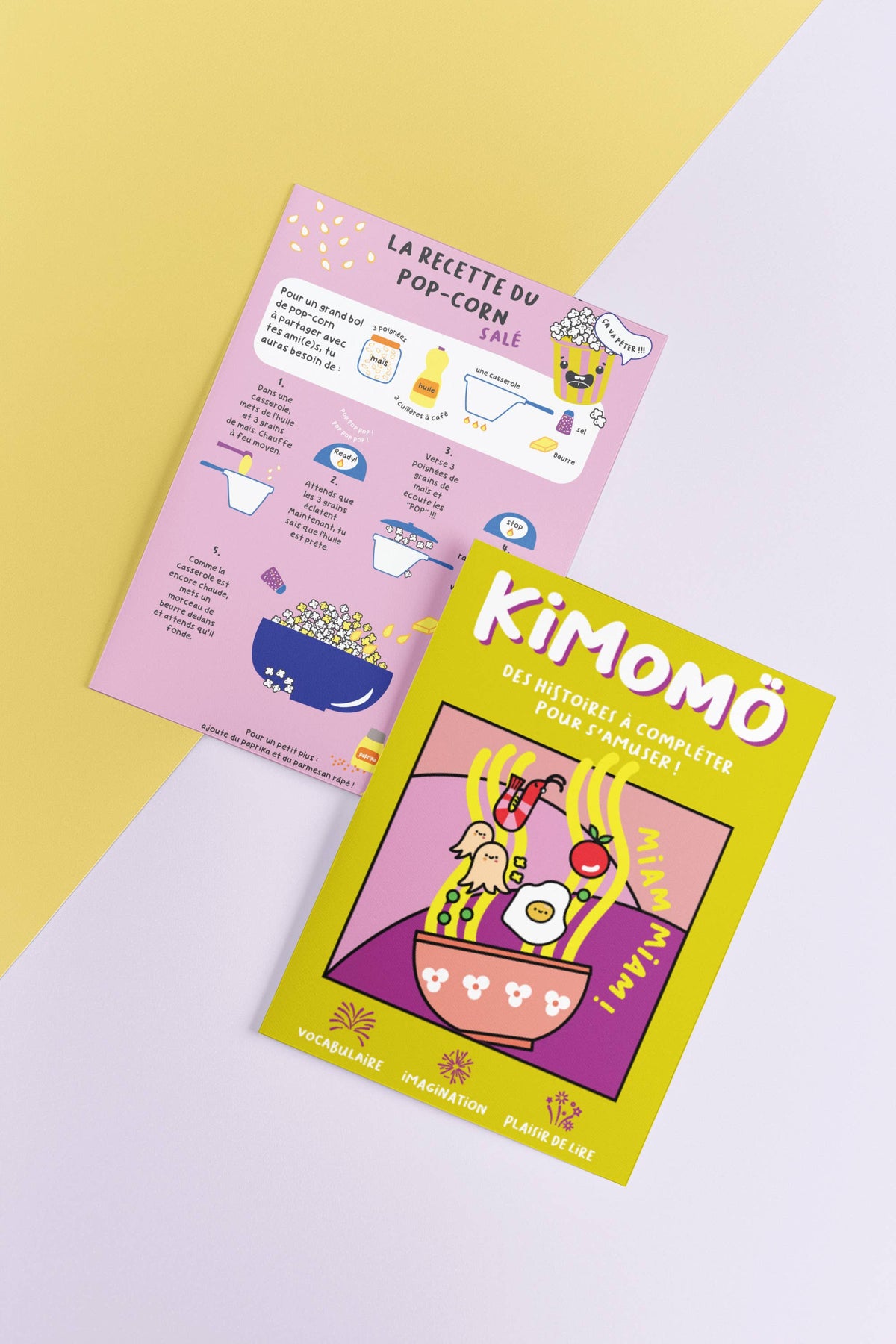 Coffret Soirée Pyjama Enfant – Histoires à compléter, Recettes & Tatouages phosphorescents