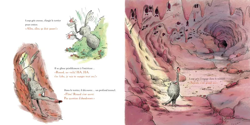 LIVRE / LOUP GRIS SOUS LA TERRE