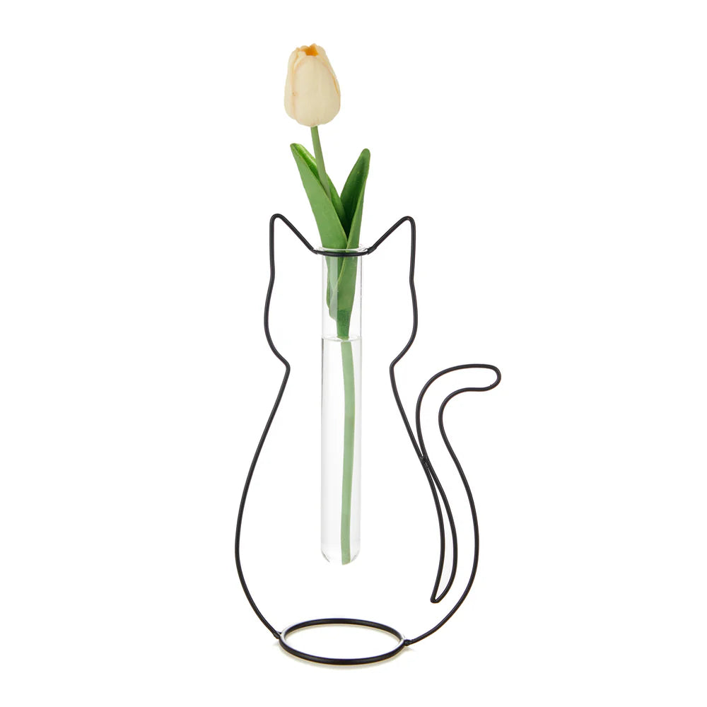 Vase Silhouette chat Balvi