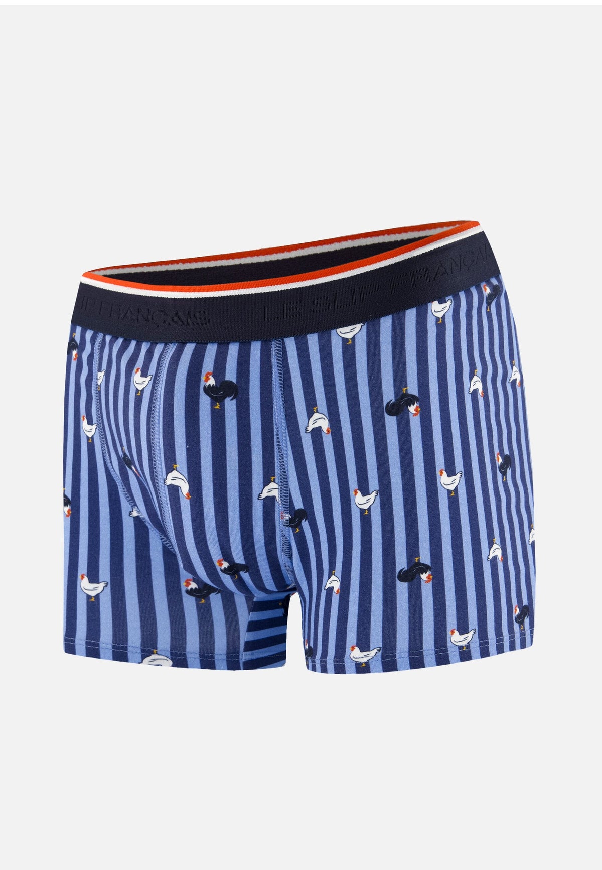 Marius Rayure Coq Bleu Acier – Le Slip Français