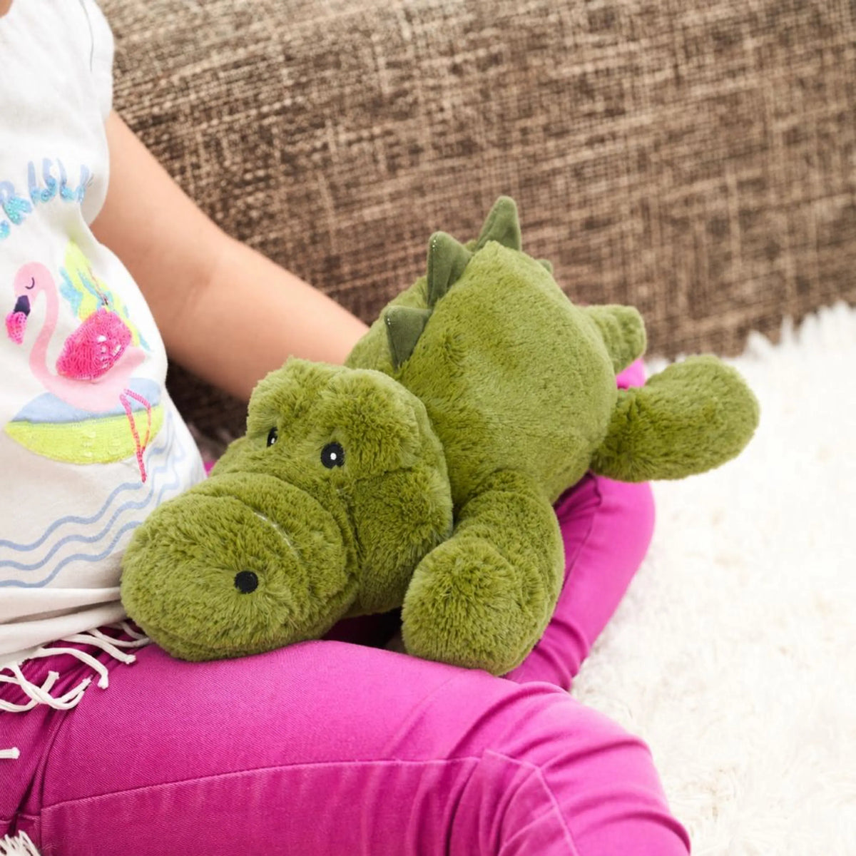 Bouillotte peluche Crocodile – L’Artisan du Bien-Être