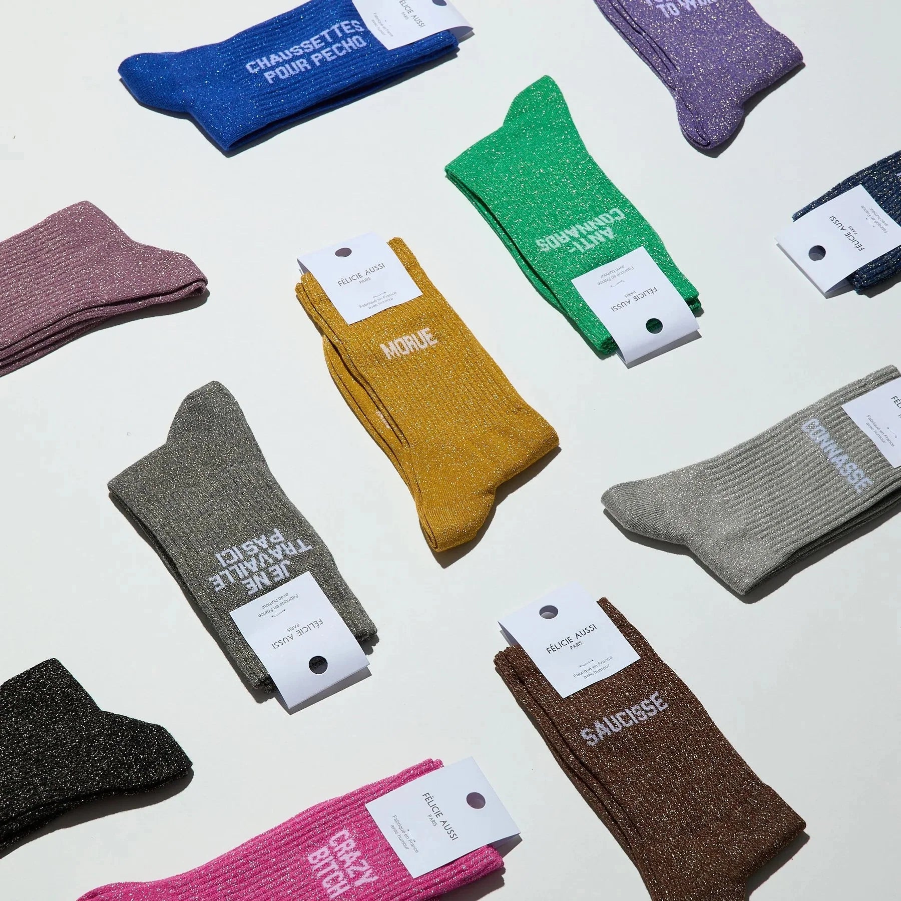 Chaussettes paillettes