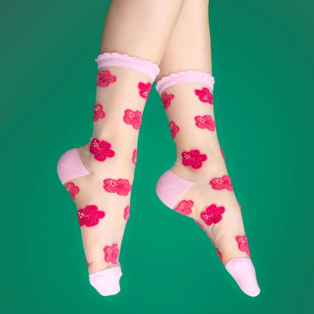 Chaussettes transparentes
