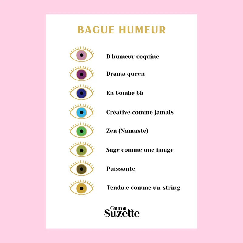 Bague Humeur Coucou Suzette