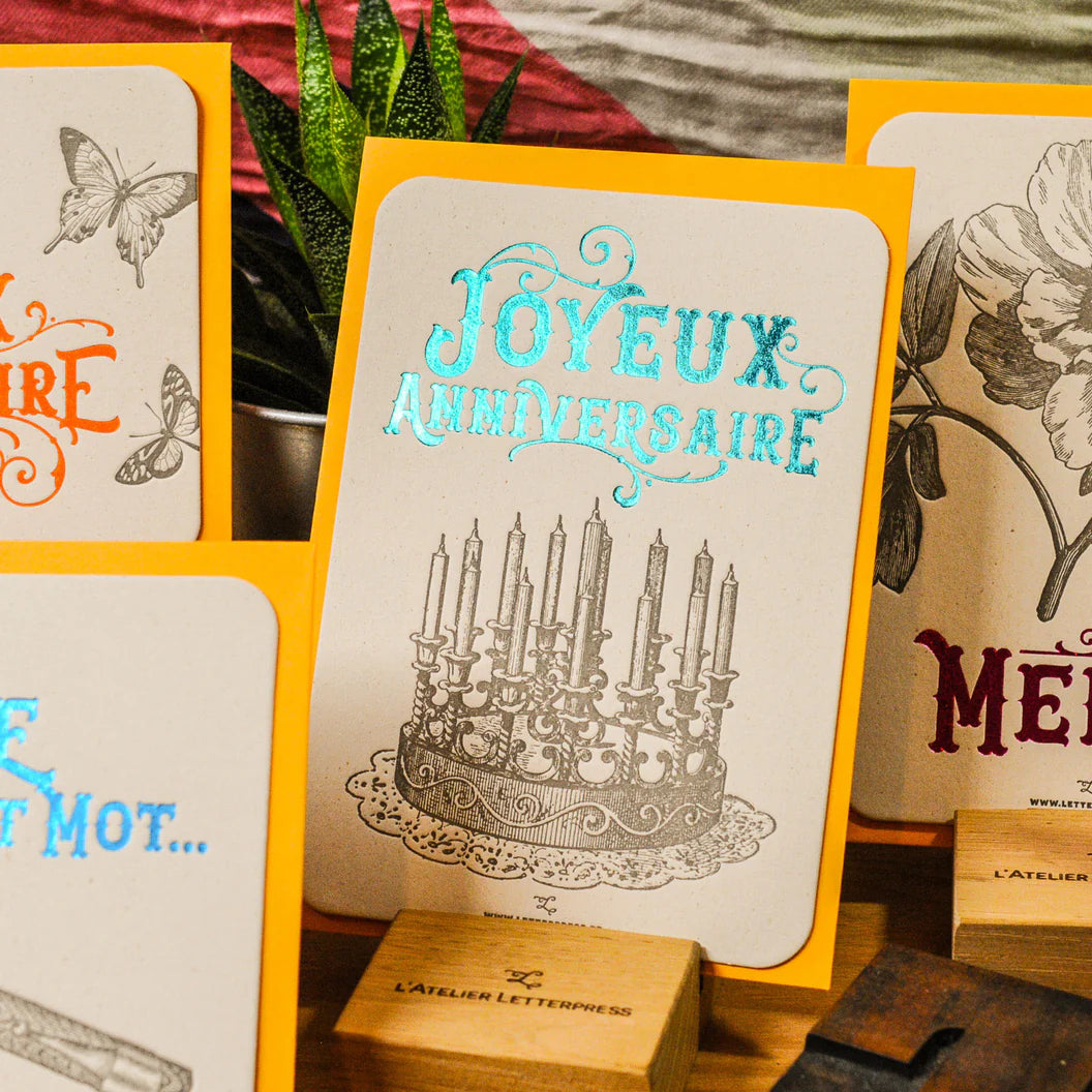 Cartes postales Letterpress