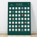 Affiche à gratter 50 lieux à voir dans le monde
