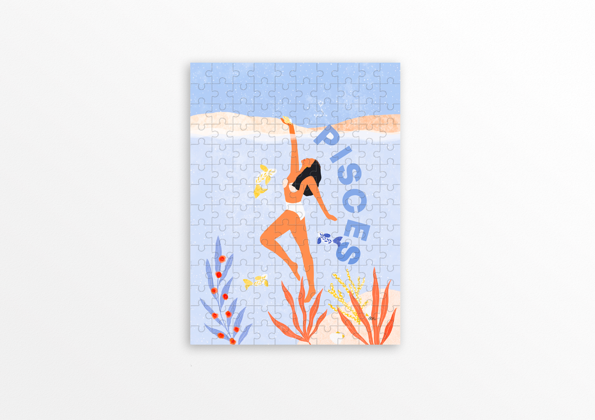 Mini-puzzles Astro – 99 pièces – Piece & Love – Poissons