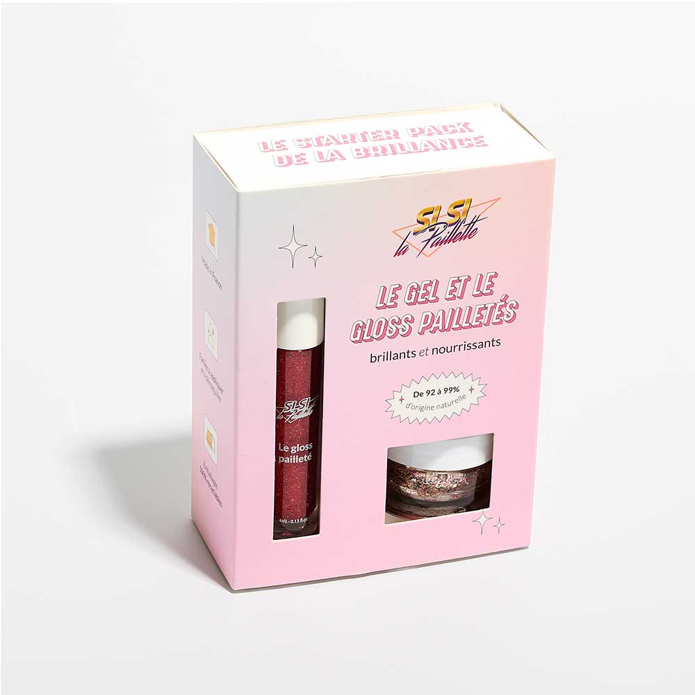 Coffret gel et gloss paillettes Vegas