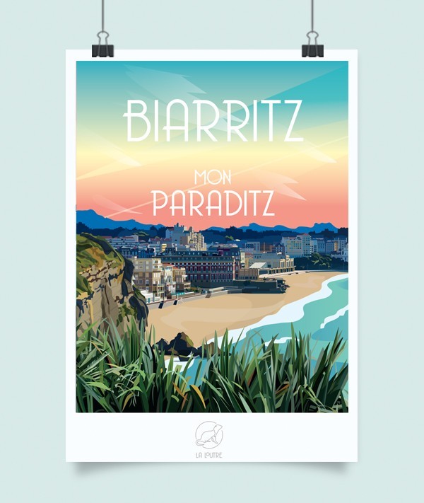 Affiche La Loutre – Biarritz – A2