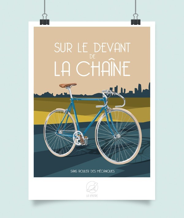 Affiche La Loutre – Devant de la Chaine - Fixie – A2
