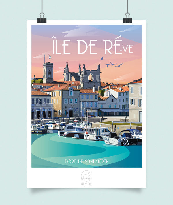 Affiche La Loutre – Ile de Ré 2 – A2