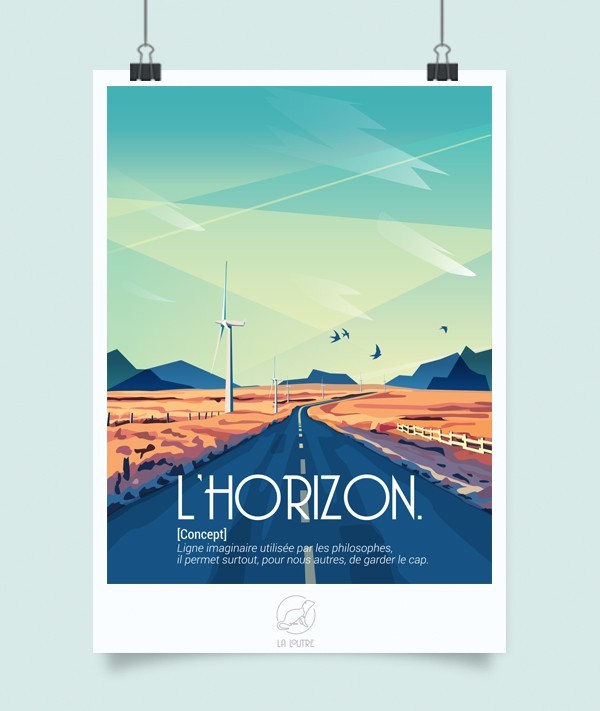 Affiche La Loutre – L'Horizon – A2