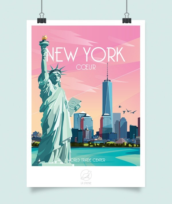 Affiche La Loutre – New-York – A2