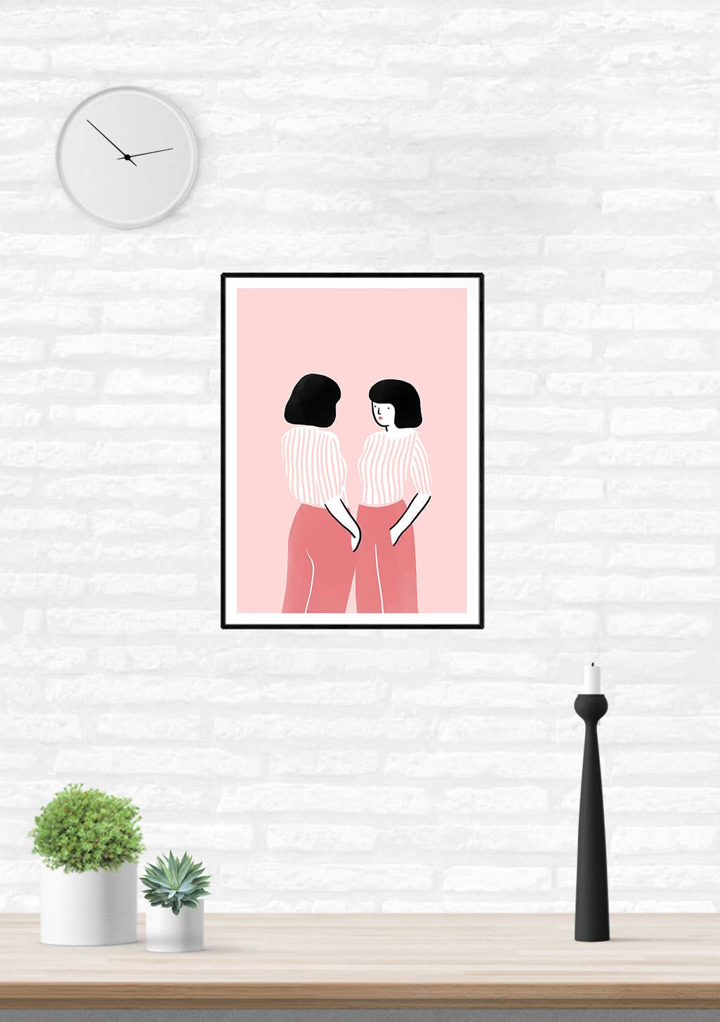Agathe Sorlet - Reflection - Love Art Print