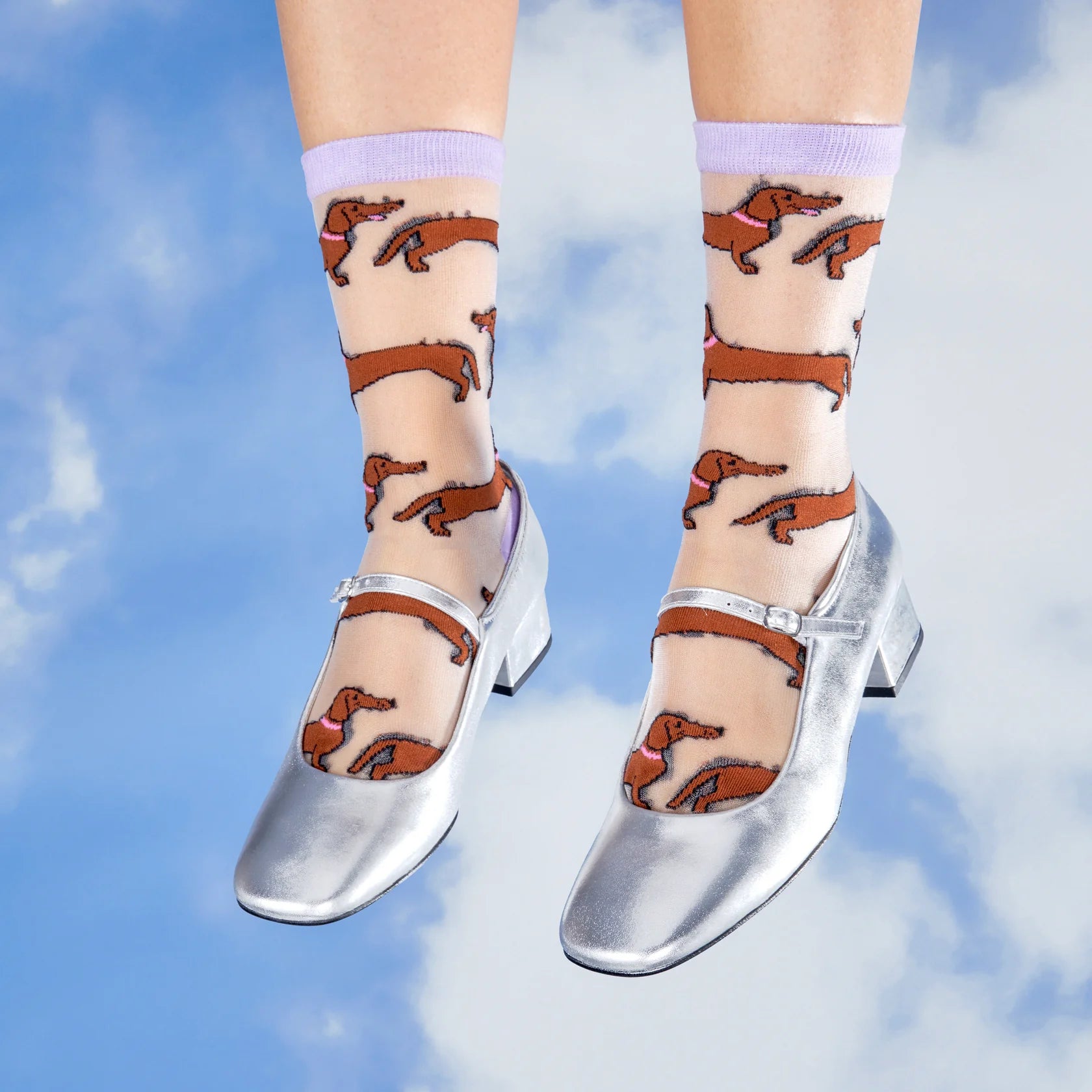 Chaussettes transparentes