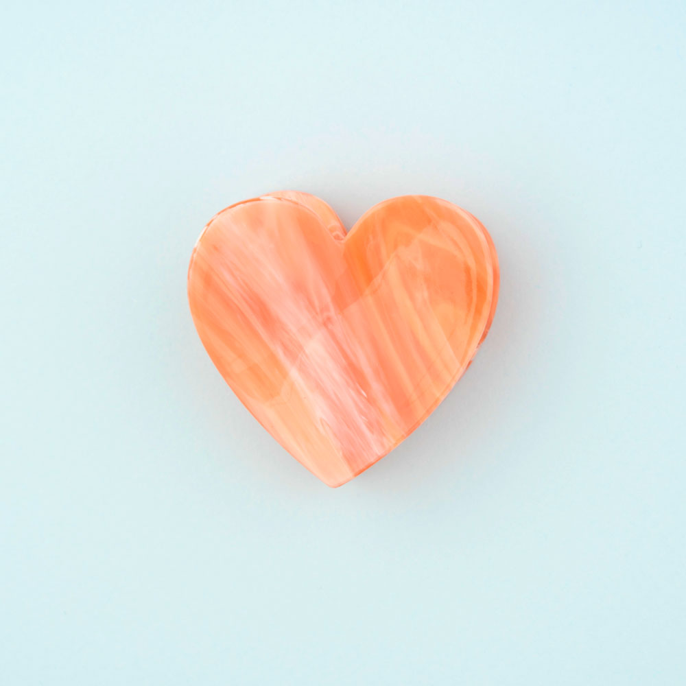 Pince à cheveux Coeur Rose – Coucou Suzette