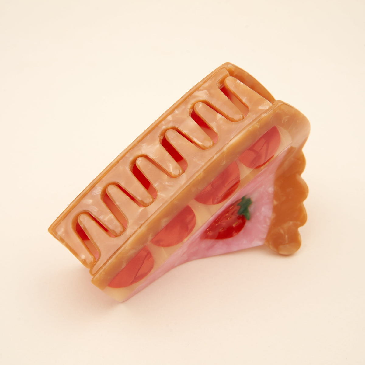 Pince à cheveux Tarte aux fraises – Coucou Suzette