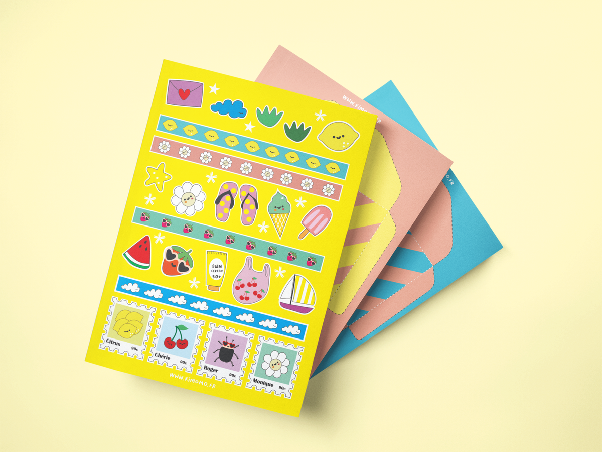 Coffret cahier de vacances pour enfant – Activités créatives
