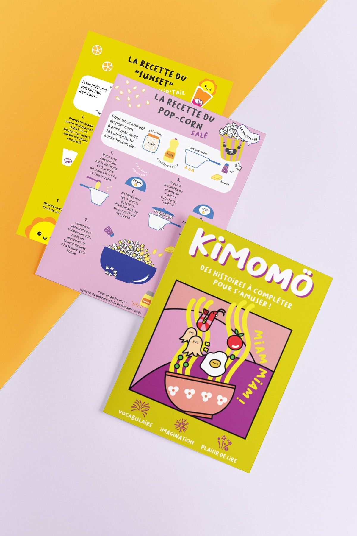 Coffret Soirée Pyjama Enfant – Histoires à compléter, Recettes & Tatouages phosphorescents