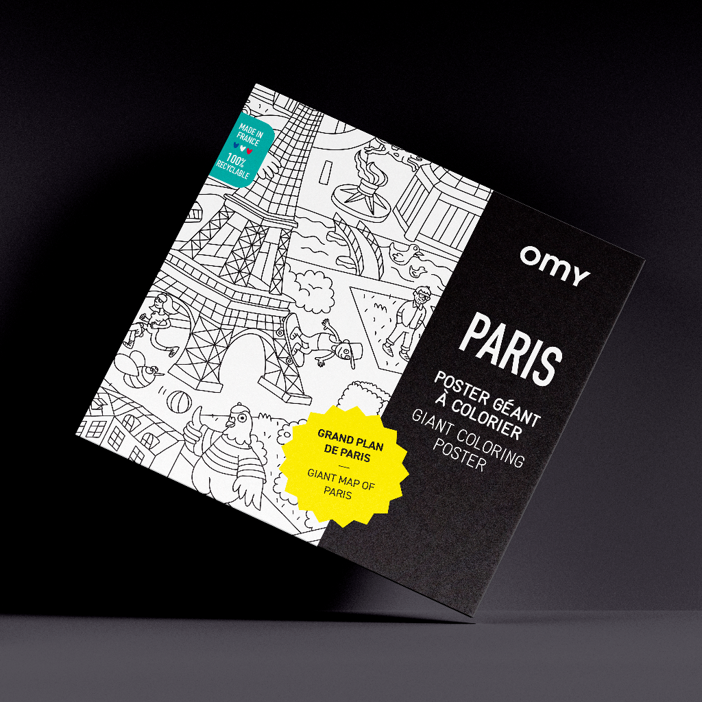Paris - Poster géant à colorier – OMY